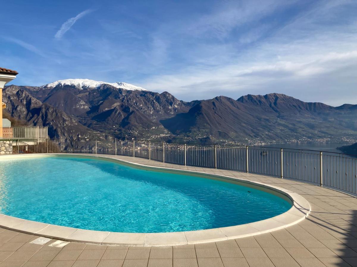 Appartamento Grande Terrazza Vista Lago Parzanica Extérieur photo