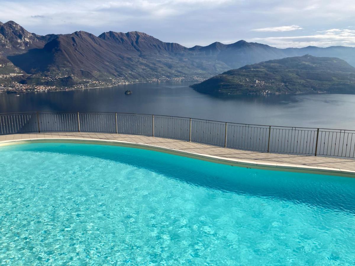 Appartamento Grande Terrazza Vista Lago Parzanica Extérieur photo