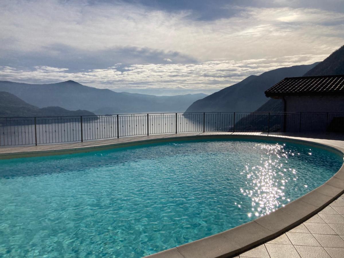 Appartamento Grande Terrazza Vista Lago Parzanica Extérieur photo
