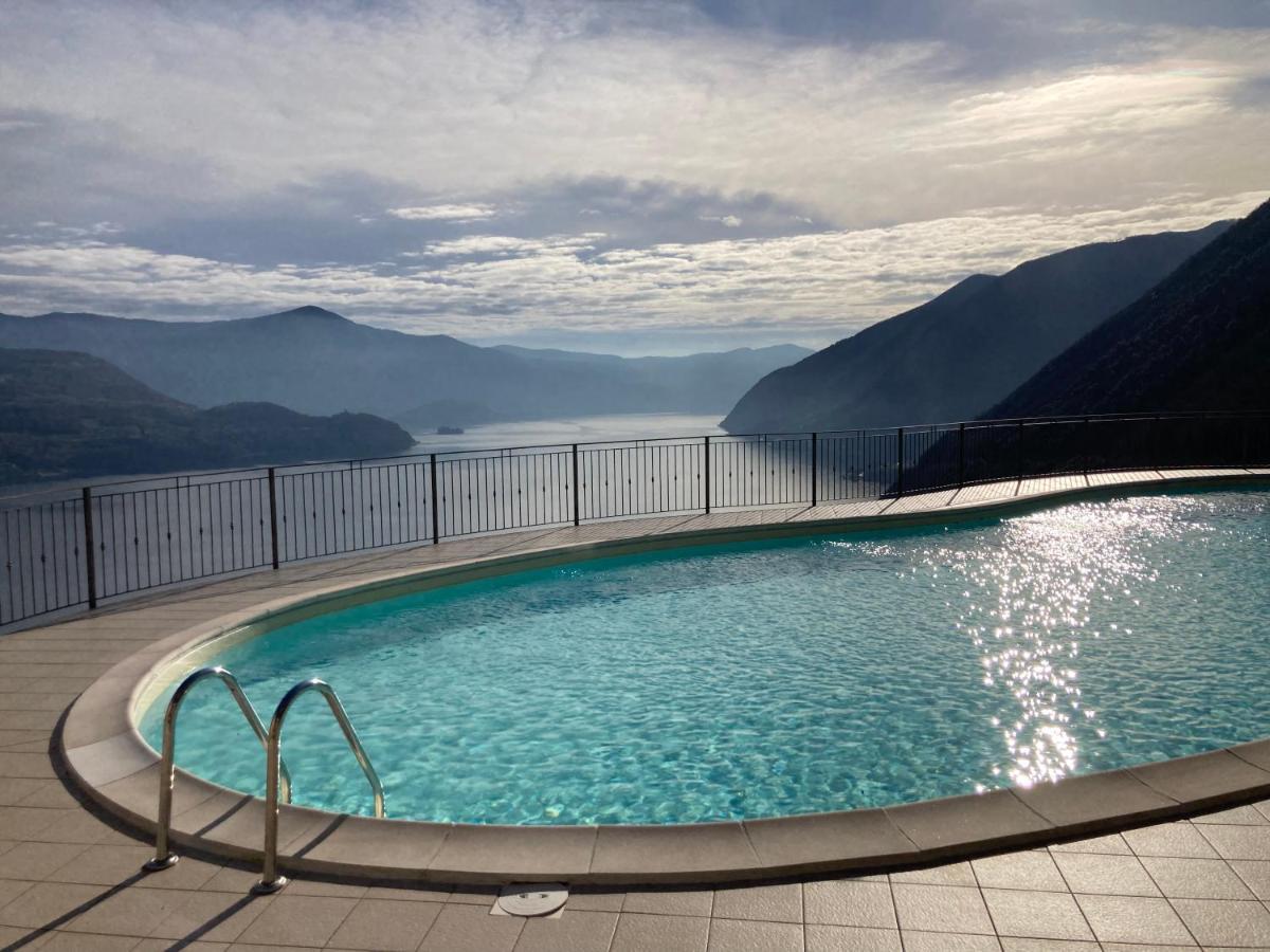Appartamento Grande Terrazza Vista Lago Parzanica Extérieur photo