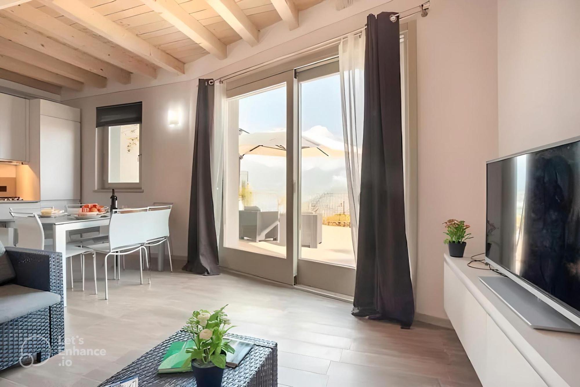 Appartamento Grande Terrazza Vista Lago Parzanica Extérieur photo